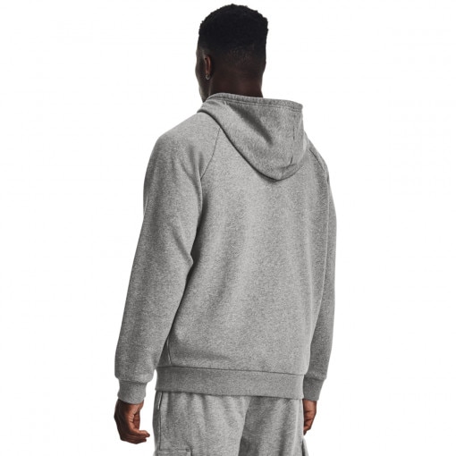 Męska bluza dresowa rozpinana z kapturem Under Armour UA Rival Fleece FZ Hoodie - szara