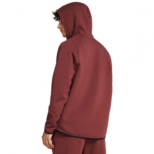Męska bluza treningowa rozpinana z kapturem Under Armour UA Unstoppable Flc FZ - bordowa