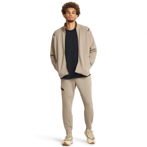 UNDER ARMOUR Męskie spodnie dresowe Under Armour UA Unstoppable Flc Joggers  beżowe Beżowy