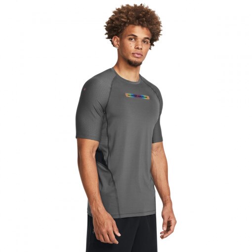 UNDER ARMOUR Męska koszulka treningowa Under Armour UA SmartForm Rush 2.0 SS Nov  szara Szary