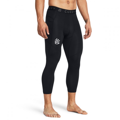 UNDER ARMOUR Męskie legginsy treningowe 3/4 Under Armour Curry Brand  czarne Czarny