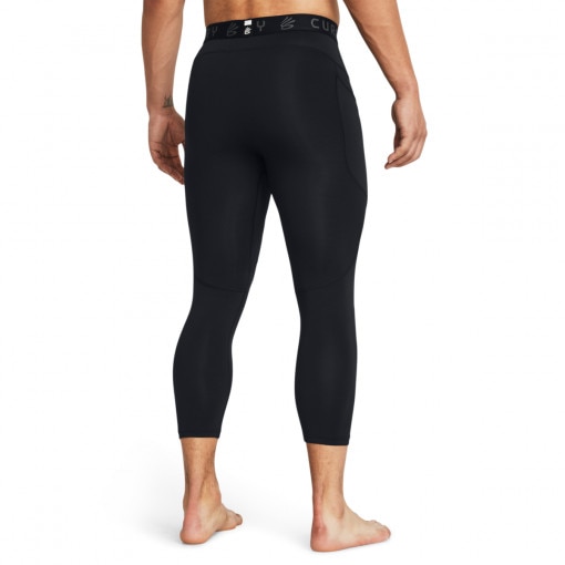 Męskie legginsy treningowe 3/4 Under Armour Curry Brand - czarne