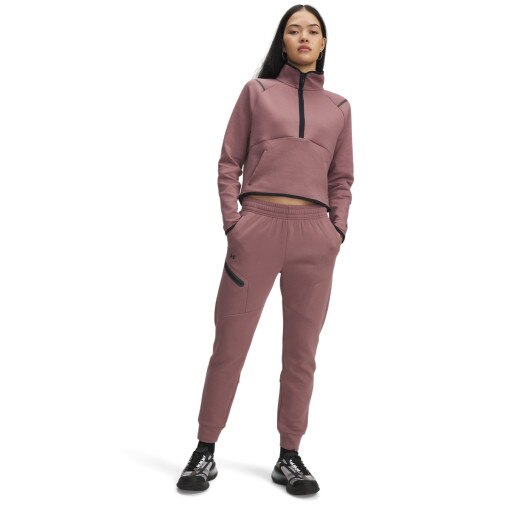 UNDER ARMOUR Damskie spodnie dresowe Under Armour Unstoppable Flc Jogger 1379846  różowy Różowy