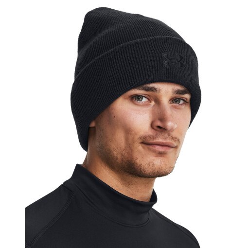 UNDER ARMOUR Męska czapka zimowa Under Armour UA Tac Halftime Cuff  czarna Czarny
