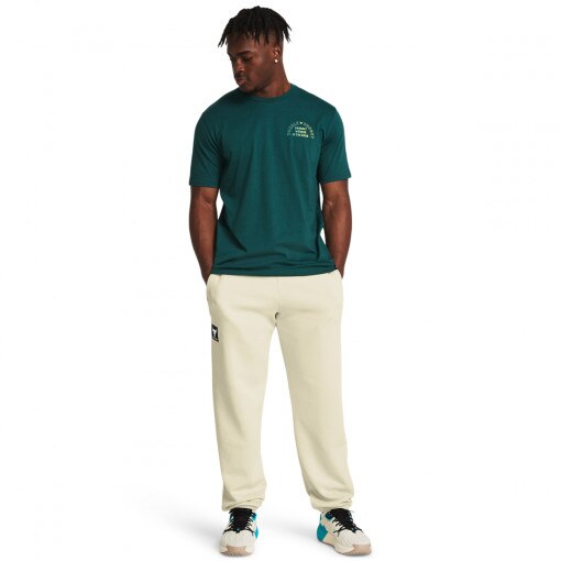UNDER ARMOUR Męskie spodnie treningowe Under Armour Project Rock Hwt Terry Jgr kremowe Kremowy