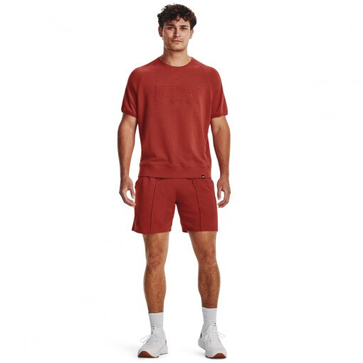 UNDER ARMOUR Męskie spodenki treningowe Under Armour Project Rock Terry Gym Short  brązowe Brązowy