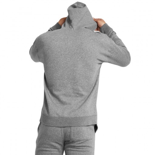 Męska bluza dresowa nierozpinana z kapturem Under Armour Curry Splash Hoodie - szara