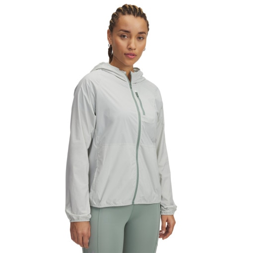 UNDER ARMOUR Damska kurtka do biegania Under Armour Launch Lightweight Jacket  zielona Zielony