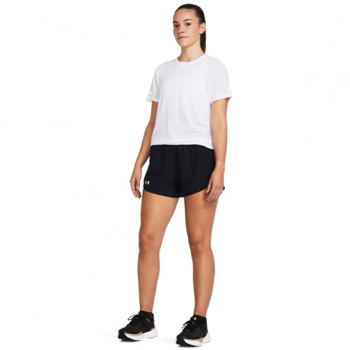 UNDER ARMOUR Damskie spodenki do biegania Under Armour UA Fly By 3'' Shorts  czarne Czarny