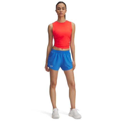 UNDER ARMOUR Damskie spodenki do biegania Under Armour UA Fly By 3'' Shorts  niebieskie Niebieski