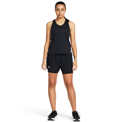 UNDER ARMOUR Damskie spodenki do biegania Under Armour UA Fly By 2in1 Short  czarne Czarny