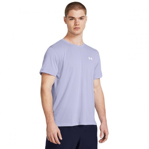  UNDER ARMOUR Męska koszulka do biegania Under Armour UA Launch Shortsleeve  fioletowa Fioletowy
