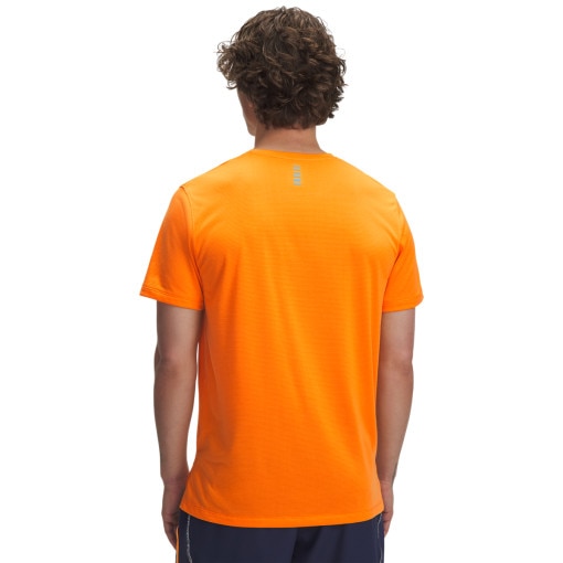 Męska koszulka do biegania Under Armour UA Launch Shortsleeve - pomarańczowa