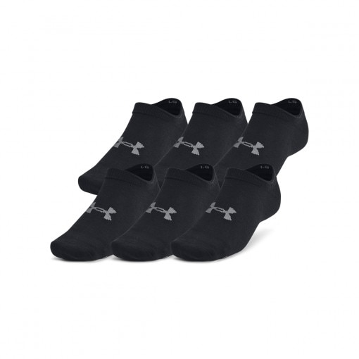 UNDER ARMOUR Skarpetki treningowe uniseks (6pack) Under Armpur UA Essential No Show  czarne Czarny