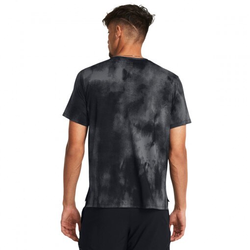 Męska koszulka do biegania Under Armour UA Launch Elite Wash SS - czarna