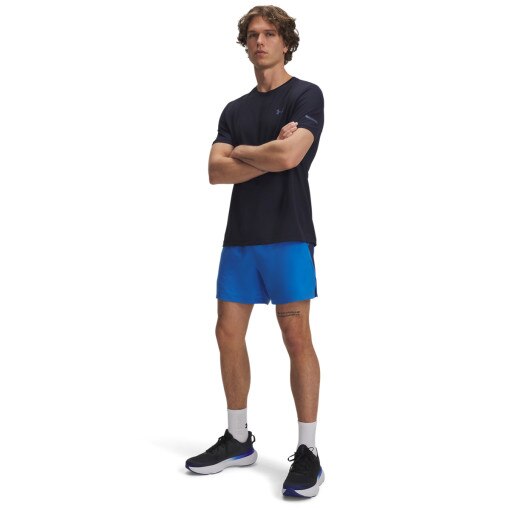 UNDER ARMOUR Męskie spodenki do biegania Under Armour UA Launch 5'' Short  niebieskie Niebieski
