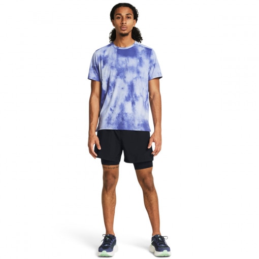 UNDER ARMOUR Męskie spodenki do biegania Under Armour UA Launch 5'' 2in1 Short  czarne Czarny
