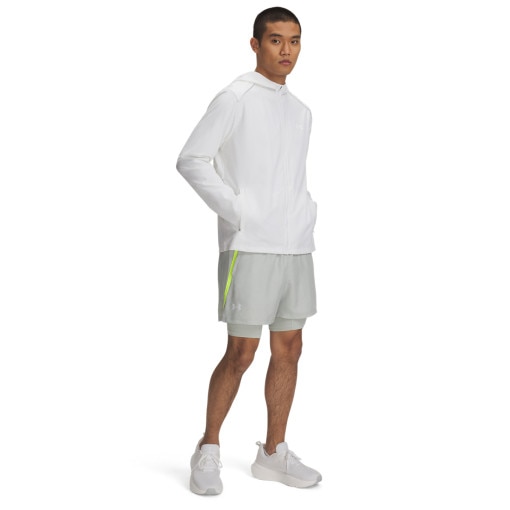 UNDER ARMOUR Męskie spodenki do biegania Under Armour UA Launch 5'' 2in1 Short  szare Szary