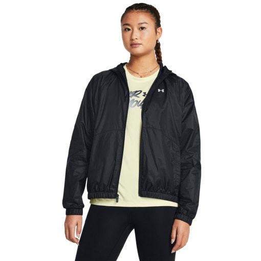 UNDER ARMOUR Damska kurtka treningowa Under Armour UA Rival Sport Windbreaker Jkt  czarna  Czarny