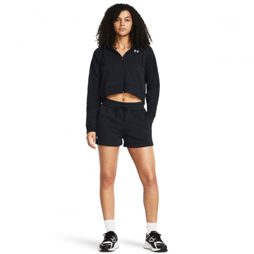 Obrazek dla: UNDER ARMOUR Damskie spodenki dresowe Under Armour Rival Fleece Short  czarne Czarny