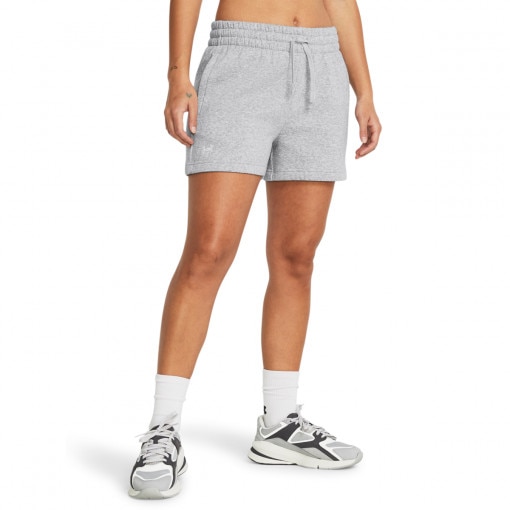 Damskie spodenki dresowe Under Armour Rival Fleece Short - szare 