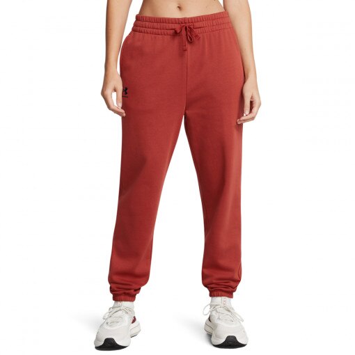 Damskie spodnie dresowe Under Armour UA Rival Terry Jogger - czerwone