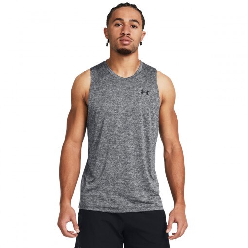 UNDER ARMOUR Męski top treningowy Under Armour UA Tech Tank  szary Szary