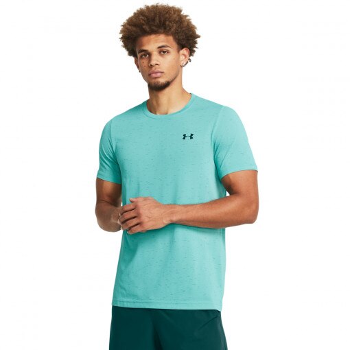 UNDER ARMOUR Męska koszulka treningowa Under Armour UA Vanish Seamless SS  turkusowa Turkusowy