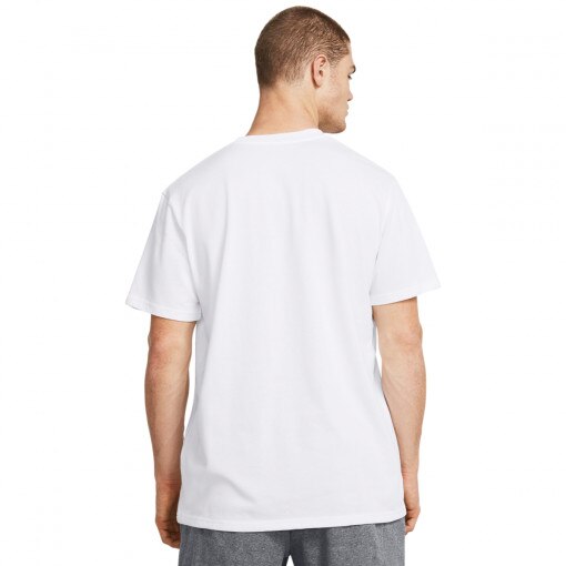Męski t-shirt z nadrukiem Under Armour UA HW Armour Label SS - biały