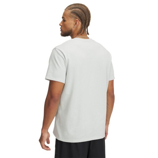 Męski t-shirt z nadrukiem Under Armour UA HW Armour Label SS - zielona