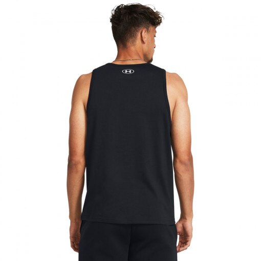 Męski top z nadrukiem Under Armour UA Sportstyle  Logo Tank - czarny