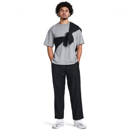 UNDER ARMOUR Męskie spodnie treningowe Under Armour UA Rush Woven Pants czarne Czarny