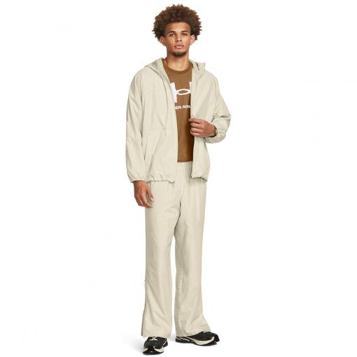 UNDER ARMOUR Męskie spodnie treningowe Under Armour UA Rush Woven Pants beżowe Beżowe