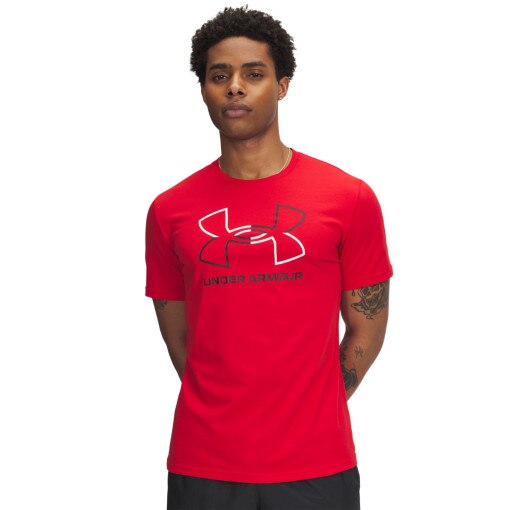UNDER ARMOUR Męski tshirt z nadrukiem Under Armour UA Gl Foundation Update Ss  czerwony Czerwony