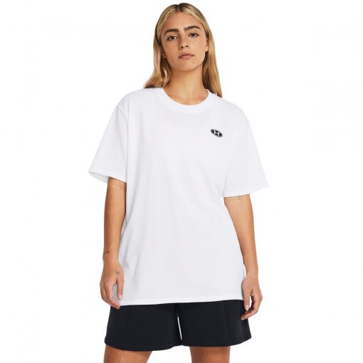 UNDER ARMOUR Damski tshirt z nadrukiem Under Armour UA HW Embroid Patch Bfoss SS  biały  Biały