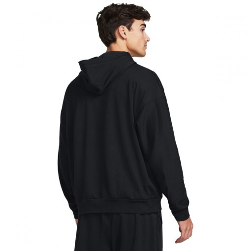 Meska bluza treningowa nierozpinana z kapturem Under Armour UA Journey Rib Hoodie - czarna