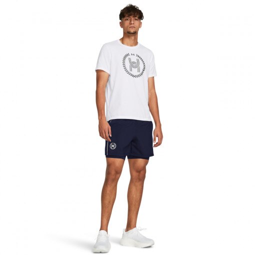 UNDER ARMOUR Męskie spodenki do biegania Under Armour UA Run Anywhere 5'' Shorts  granatowe Granatowy