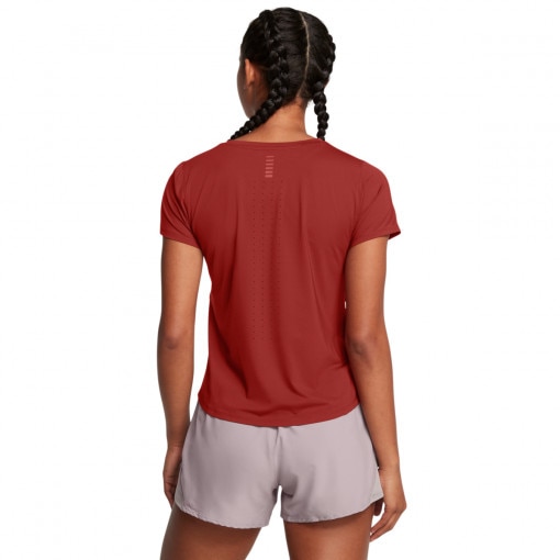 Damska koszulka do biegania Under Armour UA Launch Elite Shortsleeve - czerwona