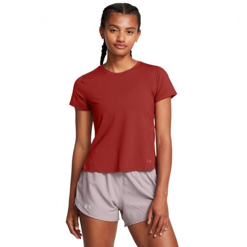 UNDER ARMOUR Damska koszulka do biegania Under Armour UA Launch Elite Shortsleeve  czerwona Czerwony