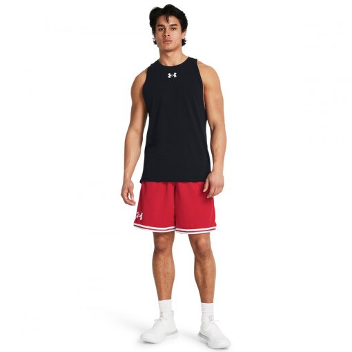 UNDER ARMOUR Męskie spodenki do koszykówki Under Armour UA 10" Perimeter Short  czerwone Czerwony
