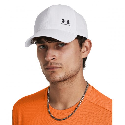UNDER ARMOUR Męska czapka z daszkiem Under Armour M Isochill Armourvent Adj  biała 100