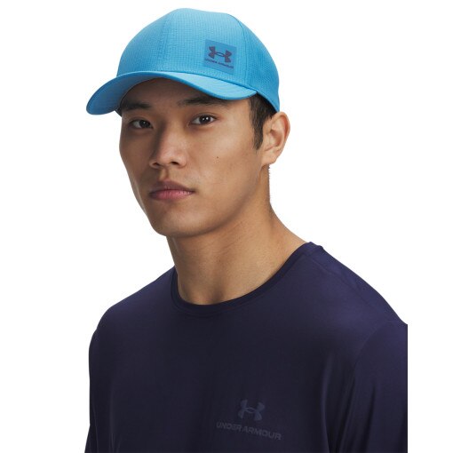 UNDER ARMOUR Męska czapka z daszkiem Under Armour M Isochill Armourvent Adj  niebieska Niebieski
