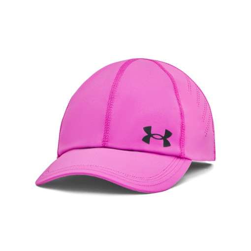 UNDER ARMOUR Damska czapka z daszkiem do biegania Under Armour W Isochill Launch Adj  różowa Różowy
