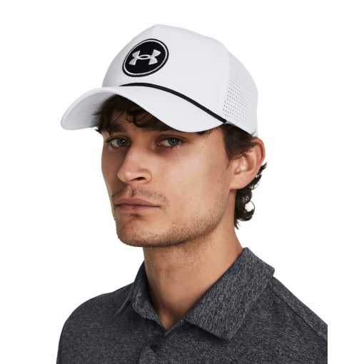 UNDER ARMOUR Męska czapka z daszkiem Under Armour M Driver Snapback  biała Biały