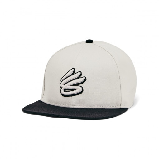 UNDER ARMOUR Męska czapka z daszkiem Under Armour M Curry Flatbrim Snapback  szara Szary