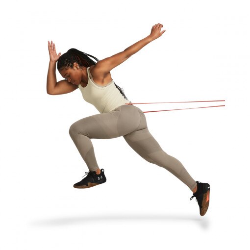 UNDER ARMOUR Damskie legginsy treningowe Under Armour Vanish Elite Seamless AnkLeg  brązowe Brązowy