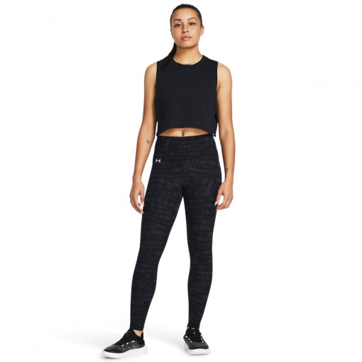 UNDER ARMOUR Damskie legginsy treningowe Under Armour Motion Print Legging  czarne Czarny