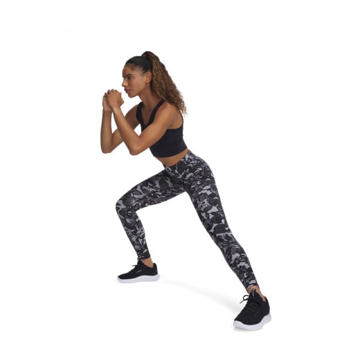 UNDER ARMOUR Damskie legginsy treningowe Under Armour Motion Print Legging  czarne Czarny