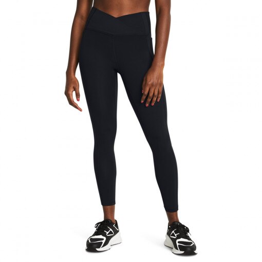 Damskie legginsy treningowe Under Armour Meridian Crossover Ankle - czarne