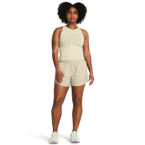 UNDER ARMOUR Damskie spodenki treningowe Under Armour Flex Woven 3in Crinkle Sts beżowe Beżowy